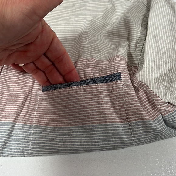 ASTRONOMY Men's Tan Casual Button-Down Short Sleeve Shirt Top Size Medium - Picture 4 of 9